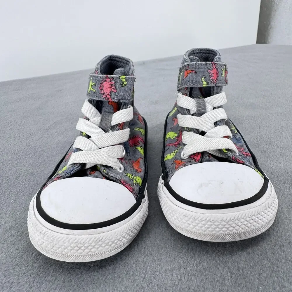 Converse Chuck Taylor Dinoverse Shoes Toddler Size 6 Dinosaur High Top 766202C‎